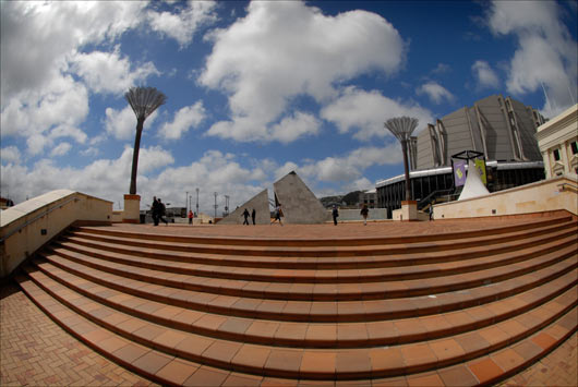 Civic Centre towards Pyramid - Simon Woolf